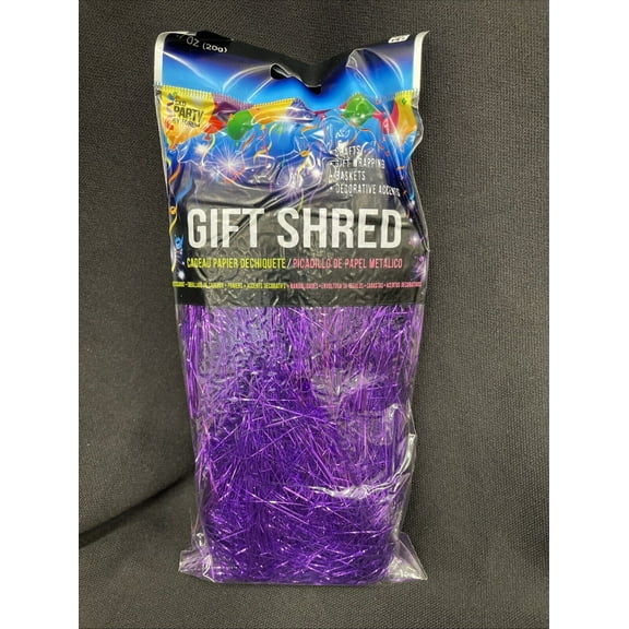Purple Tinsel Gift Shred .7 Oz