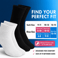 thumbnail image 3 of Debra Weitzner Diabetic Ankle Socks Mens Womens Non-binding Socks Loose Fit 12 Pairs Navy, 3 of 4