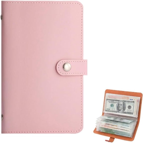 100 Envelope Savings Challenge Book, Cash Budget Planner A5 Binder, Savings Challenges Book Organizer Folder, Easy and Fun Way to Save $5,050