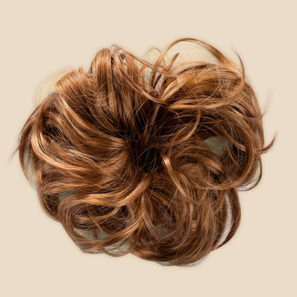 Madison Braids Womens Ponytail Holder Bun Hair Extension - Synthetic Hair - Top Knot - Golden Red Madison Braids Womens Ponytail Holder Bun Hair Extension - Synthetic Hair - Top Knot - Golden Red