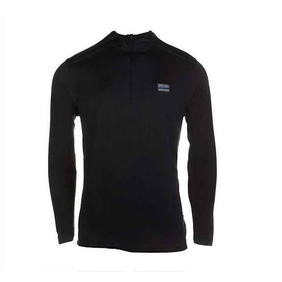 Farm Blue -Blue Lives Matter Contender High-performance Quarter-Zip w/Zip Pocket - Black - Women's Large