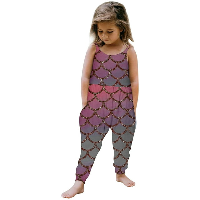 TZEWGL Combinaison Sans Manches à Bretelles Spaghetti Pantalon pour Nouveau-Né pour Nouveau-Né Plage Sport Taille 3-4T