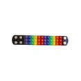 thumbnail image 2 of New Triple Studded Punk Rock Wristband, Rainbow, 2 of 2