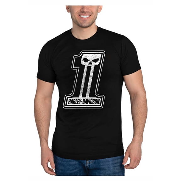 Harley-Davidson Men's Dark Trait Poly-Blend Short Sleeve Crewneck T-Shirt (3XL), Harley Davidson