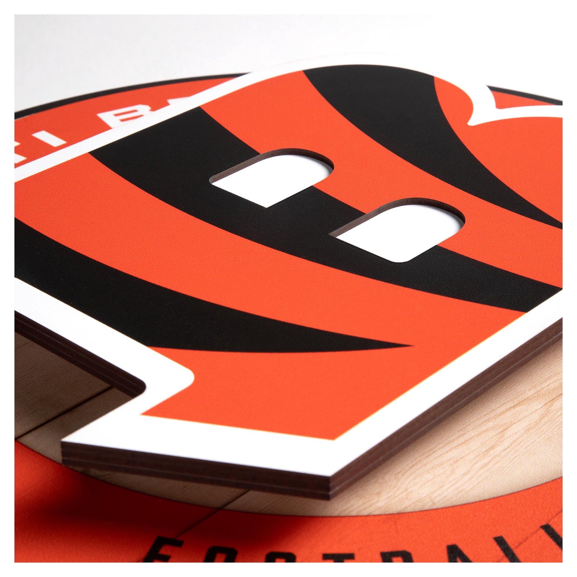IDNA Cincinnati Bengals 15" x 15" 3DX Logo Circle Backer Wall Art