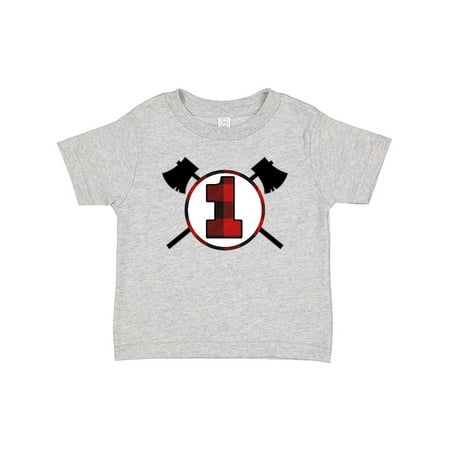 

Inktastic 1st Birthday Buffalo Plaid Lumberjack Gift Baby Boy T-Shirt