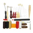 thumbnail image 1 of GUOOL 31 Pieces Leather Craft Tool DIY Hand Sewing Stitching Punch Carving Working, 1 of 9