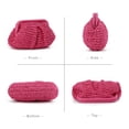 thumbnail image 3 of Bolso de Mano con Forma de Empanada de Paja LUI SUI Bolso Tote Tejido para Mujer, 3 of 7