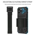 thumbnail image 2 of Dteck iPhone 12 Pro Max Case with Detachable Wrist Band Strap, 360 Rotating Sports Running Armband Kickstand Rugged Case for iPhone 12 Pro Max, Blue, 2 of 15