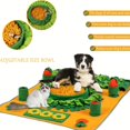thumbnail image 2 of LEEYNEER Tapis Interactif à Renifler avec Jeux de Parfums - Tapis Casse-Tête pour Chien Antidérapant Robuste Vert et Orange à Motif Cache-Cache avec Distributeurs de Friandises, Protecteur de Plancher Résistant aux Rayures pour Pu, 2 of 6