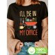 thumbnail image 1 of Women'S Gardening Humor T-Shirt - "I'll Be in My Office" with Red Cart & Tools Design, Short Sleeve Crew Neck Casual Top for Spring & Summer, White Tee for Gardeners, Garden Shir, 1 of 6