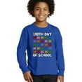 thumbnail image 2 of Wild Bobby 100th Day of School Cute Counting Pencils, 100 Days of School 2024 2025 Design for Kids Youth Boys Girls School Youth Longsleeve Shirt, 2 of 6