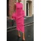 thumbnail image 3 of Conjunto de Dos Piezas para Mujer PRETTYGARDEN Vestido Maxi de Punto Rojo Rosa Talla M, 3 of 8