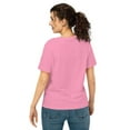 thumbnail image 2 of Combative Therapy Women’s boxing organic ribbed neck t-shirt copy (Bubble Pink, S), 2 of 4
