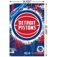 thumbnail image 3 of NBA Detroit Pistons - Maximalist Logo 23 Wall Poster, 14.725" x 22.375", 3 of 4