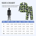 thumbnail image 4 of Lsque Football Pattern Long Sleeve Pajama Set for Men - Soft 2-Piece Sleepwear and Loungewear Set with Pockets, Comfy Nightwear-Medium, 4 of 7