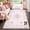 Pink, variant on Fnova Boho Vintage Pink 8 x 10 Area Rug for Girls Bedroom, Soft Washable Nursery Living Room Rugs, Bow Floral Large Non-Slip Low Pile Carpet for Dorm Kids Playroom, Oeko-Tex Certified