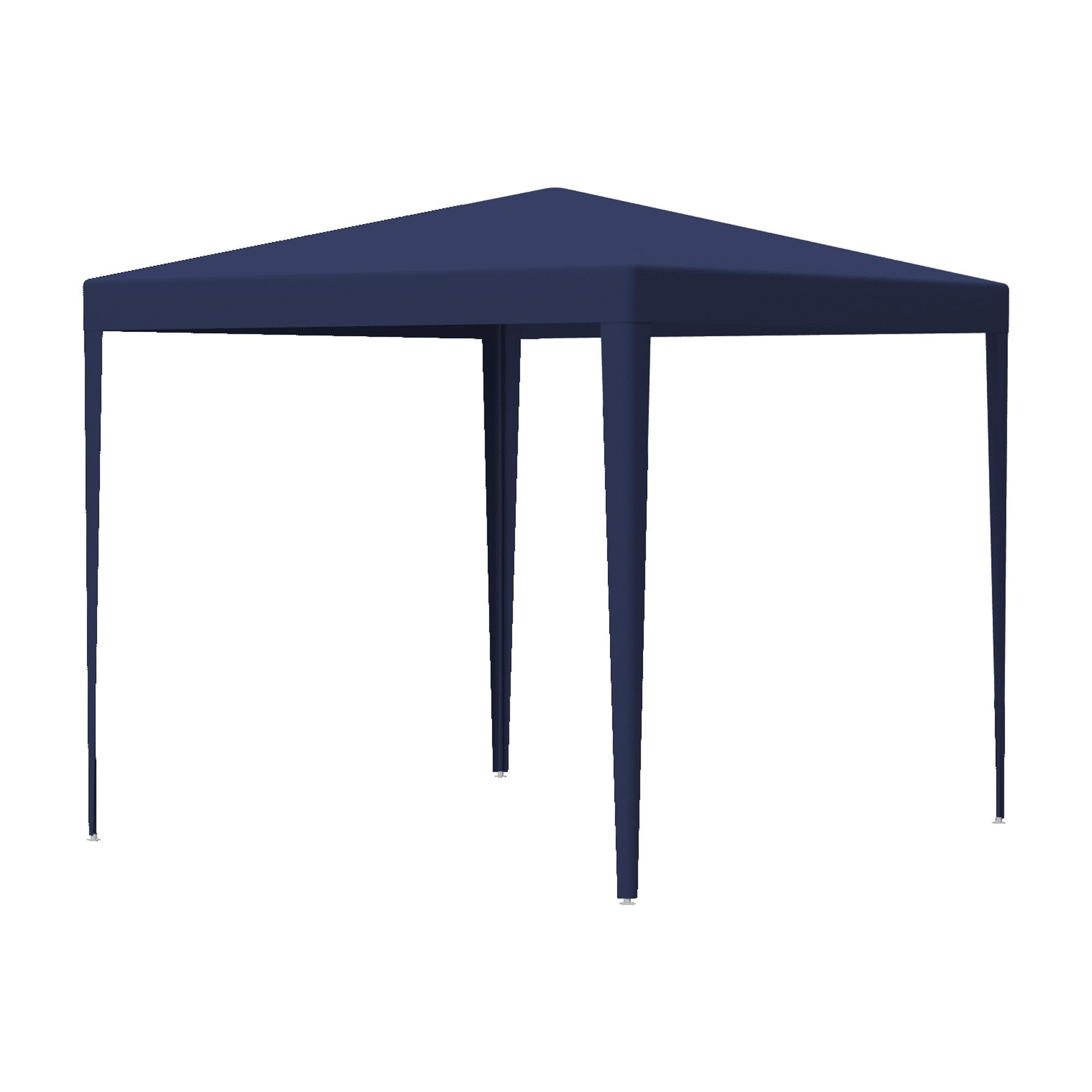 3 * 3m 4 sided (two doors), spiral tube pergola made of blue PE fabric, 10'x10 'party tent with 4 detachable sides, outdoor heavy-duty pergola, wedding tent with spray painted iron pipes
