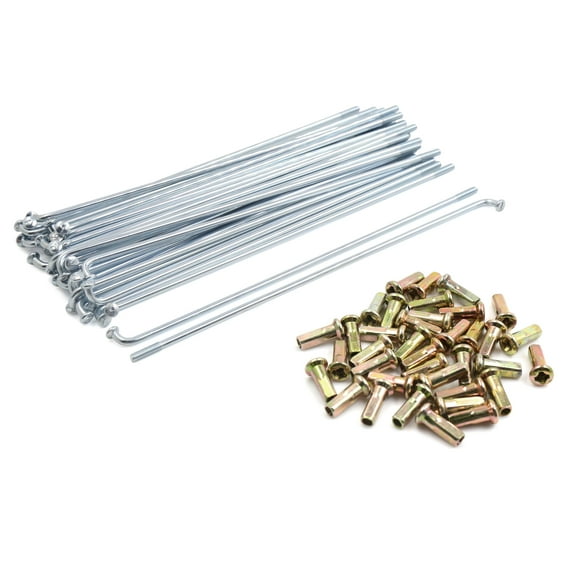 36 Sets Rim Wheel Tire Plated Spoke 180mm Length w/ Nipples for Motorcycle