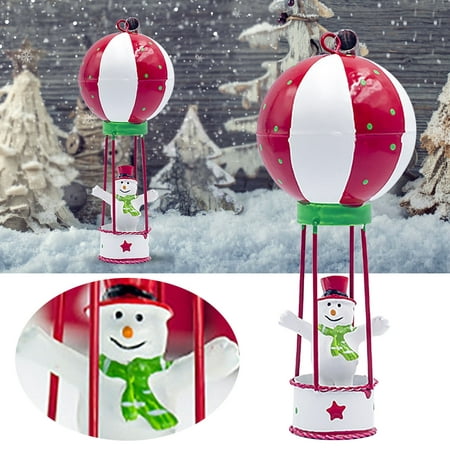 

TALKVE Simple lightweight and wear resistant Christmas Decorations Iron Painted Hot Air Balloon Pendant Christmas Tree Pendant