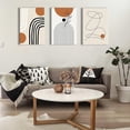 thumbnail image 6 of Boho Wall Art Canvas Prints: Minimalist Wall Art Aesthetic Geometric Mid Century Modern Wall Decor for Bedroom Bathroom Office Art Prints Set of 3 (12"x16")…, 6 of 6
