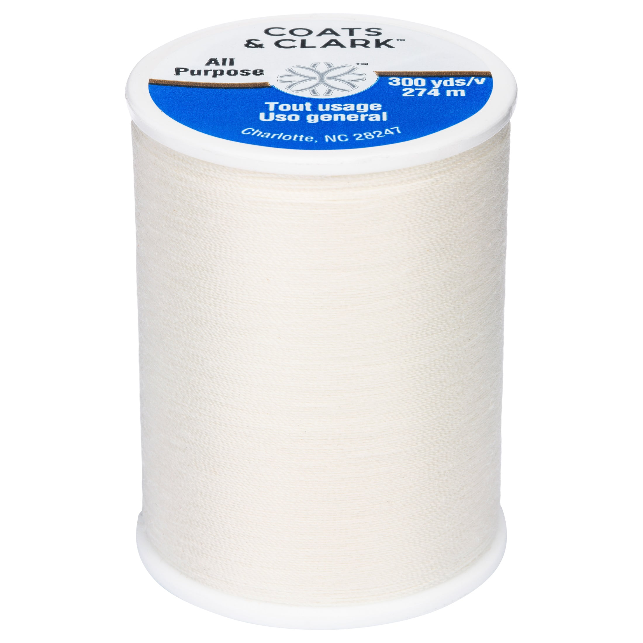 Coats & Clark All Purpose Pearl Polyester Thread, 300 Yards