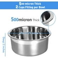 thumbnail image 3 of No-Spill Hanging Pet Crate Bowl for Cats & Small Dogs, 2 Cup/1 Pint Kennel Water Food Feeder, 1 Pack, 3 of 7