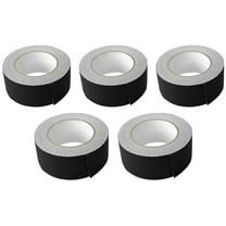 (5) Rolls Rockville Pro Audio/Stage Wire ROCK GAFF Black Gaffers Tape 2"x100 Ft