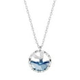 thumbnail image 2 of Teissuly Mermaid Tears Clavicle Female Necklace Ocean Blue Crystal Pendant, 2 of 5