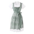 thumbnail image 6 of JTieacloth Dirndl Dresses Women, 3 Pcs Oktoberfest , Bavarian Dress for Halloween Carnival,Green, 6 of 7