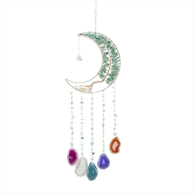 Atrapasueños con Árbol de Cristal, Atrapasueños con Piedras Preciosas, Gemas Naturales, Tapices de Pared, Decoración de Atrapasueños para Habitación