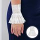 thumbnail image 4 of 1 par de mangas de vestidos de novia Mangas de manga de hojaldre desmontable Accesorios de vestir para mujeres para mujeres, 4 of 6