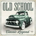 thumbnail image 2 of Mollie B. 12x12 White Modern Wood Framed Museum Art Print Titled - Old School Vintage Trucks III, 2 of 4