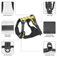 thumbnail image 6 of Lsque Yellow Checkboard Dog Harness, No-Pull Pet Harness with 2 Leash Clips, Adjustable Soft Padded Dog Vest with Easy Control Handle for Large Dogs-Medium, 6 of 9