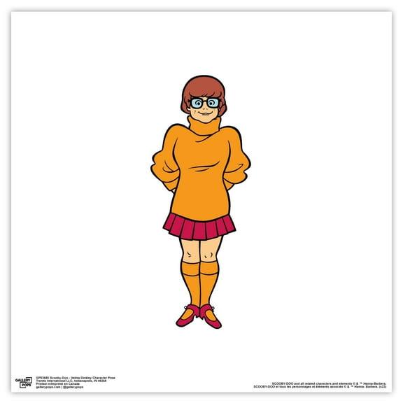 Gallery Pops Scooby-Doo - Velma Dinkley Character Pose Wall Art, Unframed Version, 12" x 12"