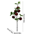 thumbnail image 3 of chaungfeng Artificial Pomegranates Persimmons Branches, 27.56 Inch Green Plants Picks Stems for Garland Wreath Christmas and Home Living Room Garden Decor, 3 of 6