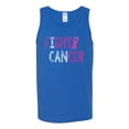 thumbnail image 2 of Fight Cancer Ribbon Mens Graphic Tank Top, Royal, Large, 2 of 3