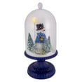 thumbnail image 4 of Northlight LED Lighted Snowing Musical Snowman in Cloche Christmas Decoration - 13.5" - Blue, 4 of 5
