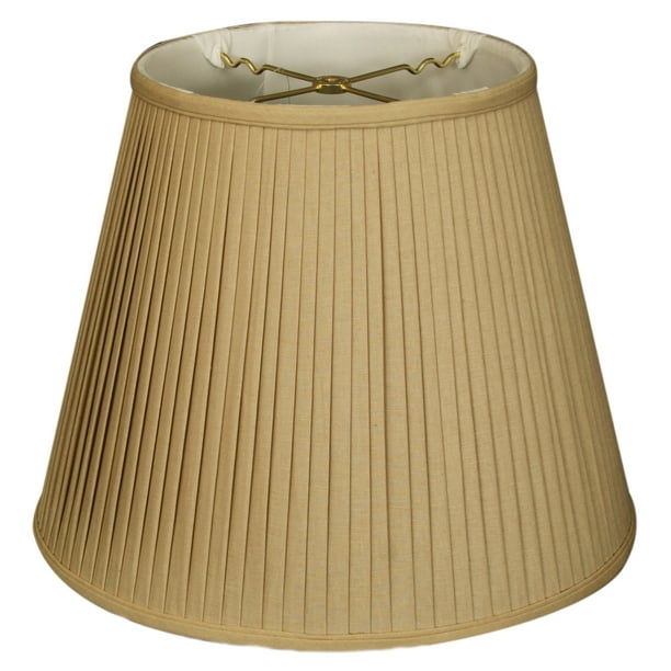 20" Empire Side Pleat Lamp Shade Linen Taupe