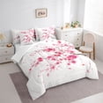 thumbnail image 3 of Castle Fairy Cherry Blossom Twin Bedding Sets,Pink Floral Sakura Bedding Comforter Set, 3 of 8