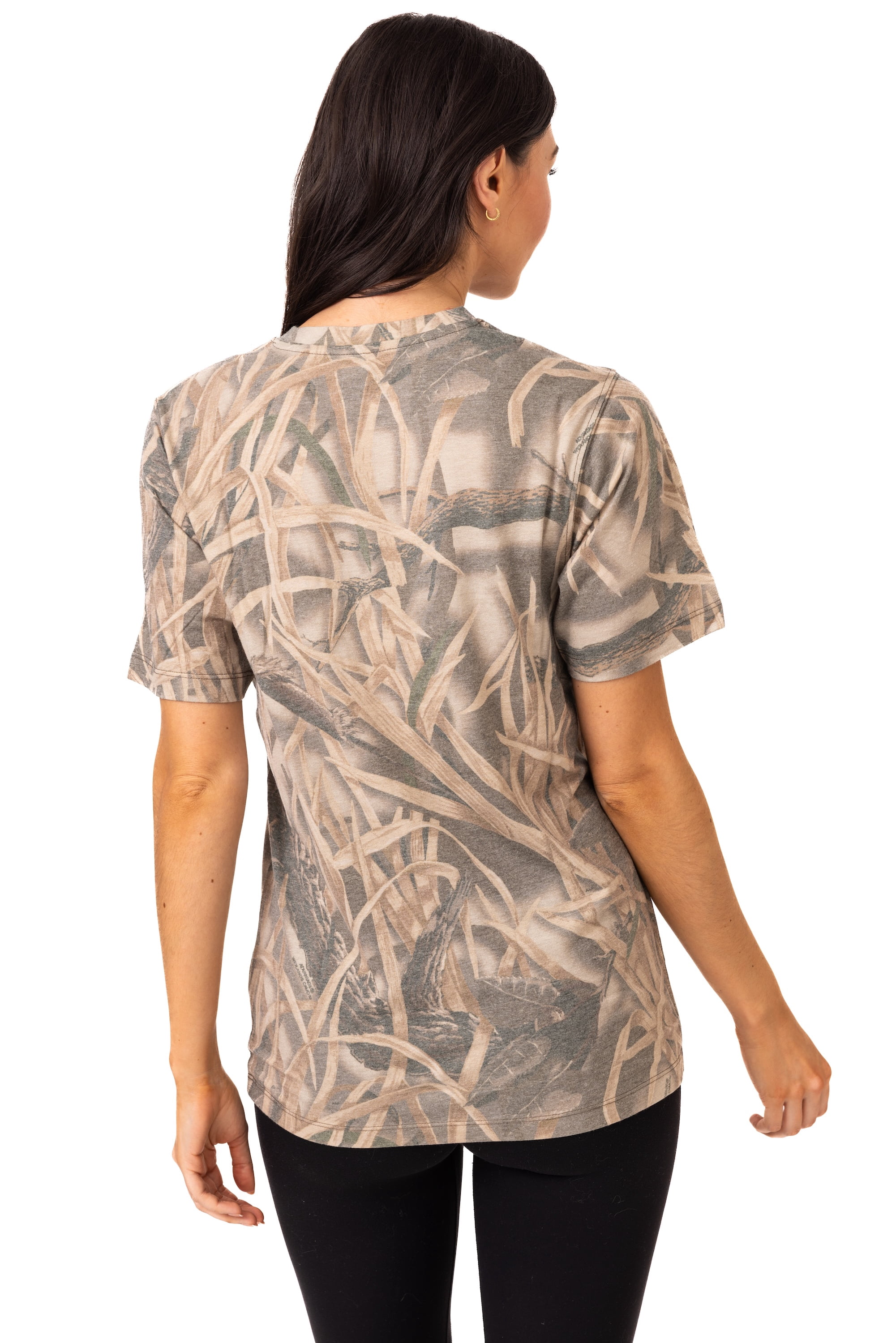 Realtree Camo Tri-Blend Short Sleeve Shirt – Lightweight & Soft, Outdoor & Hunting Apparel​ | S-5XL