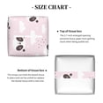 thumbnail image 4 of Uemuo Cute Panda Tissue Box Cover Holder, Square with Bottom Belt - PVC Leather Decorative Organizer for Tabletop, Bathroom, Car, Office, 4 of 8