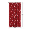thumbnail image 5 of Red Christmas Deer Pattern Shower Curtain 36"x72" ,Bathroom Decorative Shower Curtains Set with 12 Hooks,Modern Waterproof Washable Shower Curtain, 5 of 6