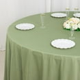thumbnail image 5 of BalsaCircle 132 in Dusty Green Scuba Polyester Round Tablecloth Party Linens Events Reception Decorations Supplies, 5 of 8