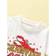 thumbnail image 4 of GXFC Toddler Baby Boys Girls Summer Shorts Outfits Kids Short Sleeve T-shirt Tops+ Crawfish Print Short Pants Set Casual Clothes 2Pcs 6M-4T, 4 of 9