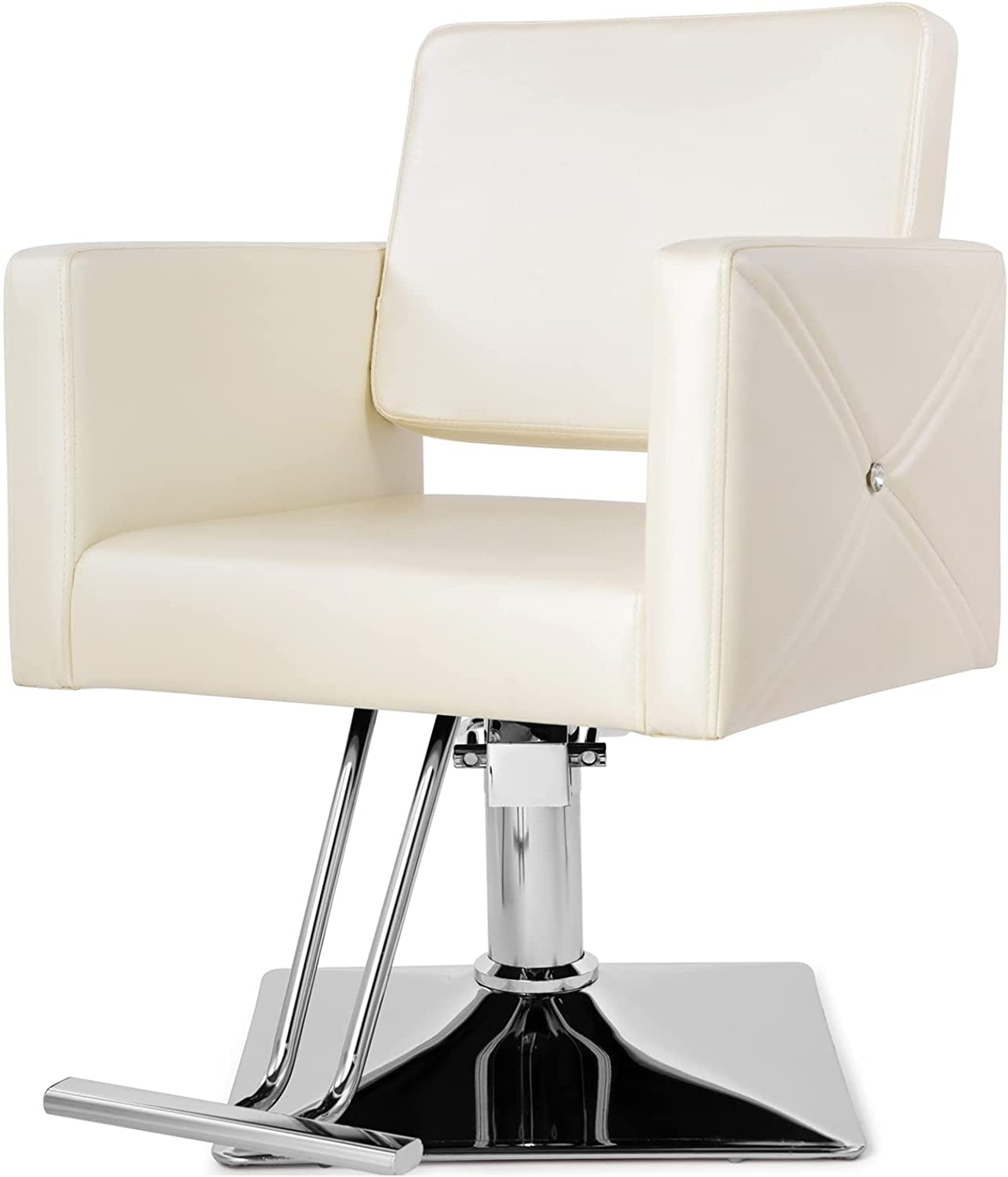 Artist Hand Hydraulic White Barber Chair Ladies Hair Salon Spa Styling  Beauty 