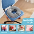 thumbnail image 3 of Lolsea Seat Cushion for Tailbone Pain Relief, Memory Foam Chair Cushion for Sciatica, Coccyx Pain Relief for Home, Office., 3 of 6
