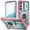 Mint+Pink, variant on Allytech Cover Case for Samsung Galaxy A24 with Slide Camera Cover, Hard PC Back & Soft TPU Bumper Drop Proof Lens Protection Ring Holder Kickstand Rugged Case for Galaxy A24 4G 6.5" 2023, Green
