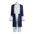 thumbnail image 2 of Conjunto de abrigo, camisa, pantalón y chaleco de manga larga para hombre, estilo cosplay, blusa de poliéster, 2 of 9