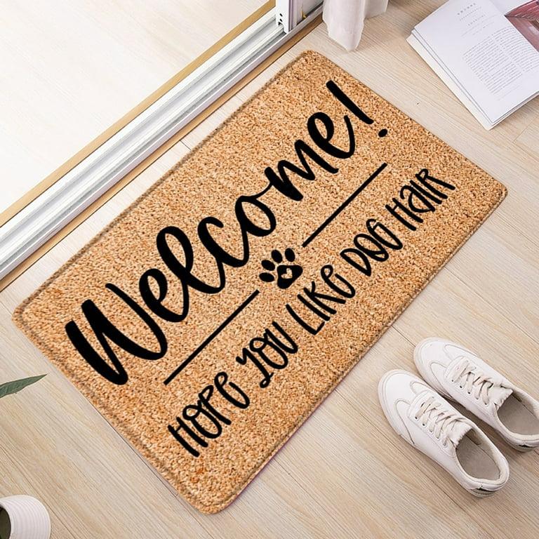 Welcome Doormat Entrance Mat Hallway Funny Letter Print Anti-slip